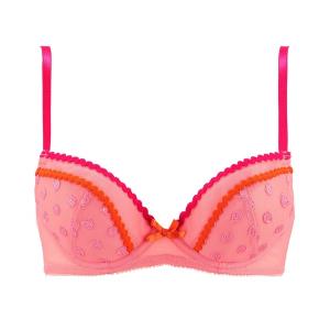 下着女性 上下セット デイリーAMOSTYLE 3/4カップブラ ブラ＆ショーツセット8AMST1288 WHU + Mini J
