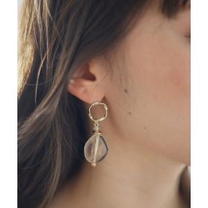 ピアス ニュアンスクリアストーンピアス