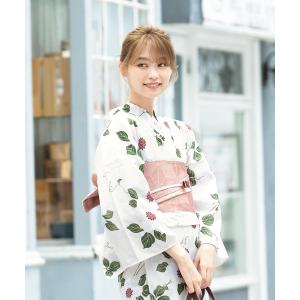 utatane 浴衣 浴衣3点セット 綿麻 涼しげ上品糸菊 レディース