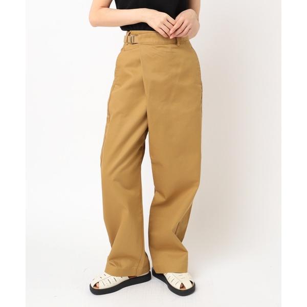 チノパン R3746 チノラップワイドストレート レディース