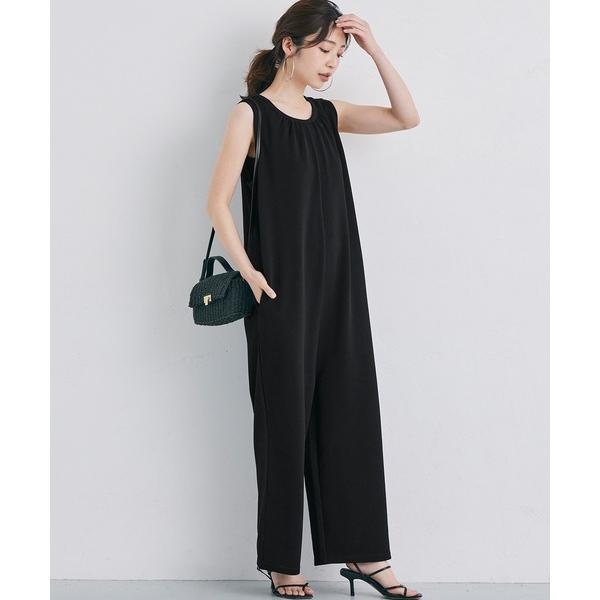 オールインワン 「WEB限定セール」エンボス加工ノースリーブオールインワン レディース