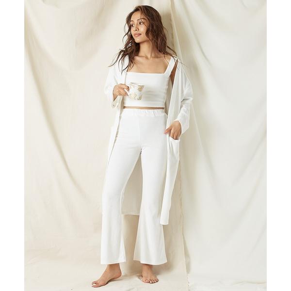 パジャマ ルームウェア リラックスパイルガウン レディース