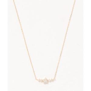 con affetto ピアス K18ダイヤリボンモチーフピアス レディース