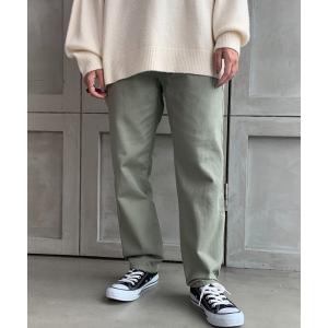 ジーンズ デニム デニムパンツ カラーヘビーツイル＆デニムテーパードパンツ レディース