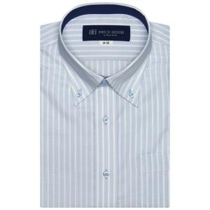 形態安定ノーアイロン ボタンダウン 半袖ビジネスワイシャツ