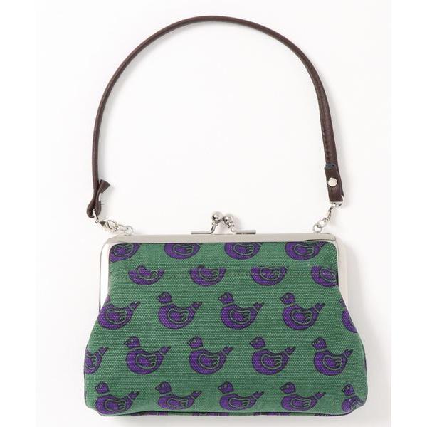 ハンドバッグ 「カヤ」帆布レトロ手付きがま口