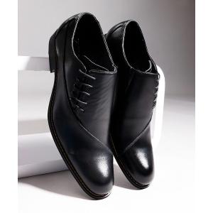 ビジネスシューズ ZINC 本革トラッドビジネス ローヒールドレスシューズ メンズ