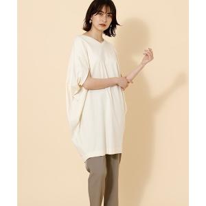 チュニック ニュアンスコクーンシルエットVネックチュニック