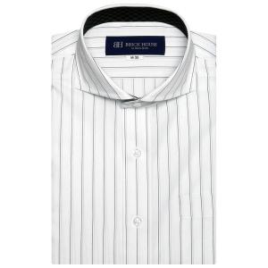 形態安定ノーアイロン ホリゾンタルワイド 半袖ビジネスワイシャツ