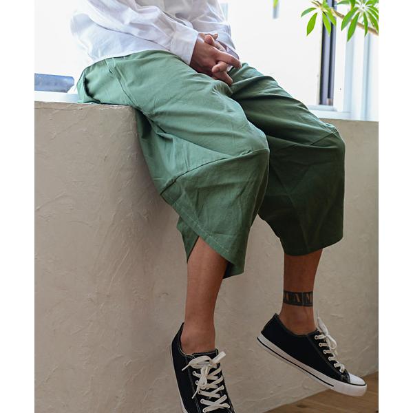 パンツ 「vicci/ヴィッチ」バルーン綿麻サルエルパンツ メンズ レディース