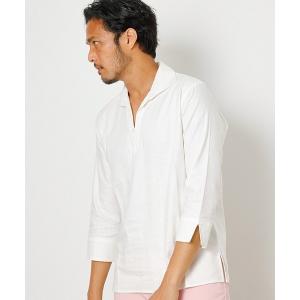 シャツ ブラウス SKIPPER 3/4 SLEEVE SHIRT/スキッパー3/4スリーブシャツ