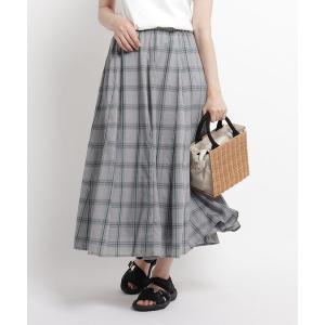 スカート 【XS〜Lサイズあり・洗える】ガーゼチェックフレアスカート