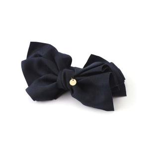 ヘアクリップ シックカラーリボンのサテンバナナクリップの商品画像