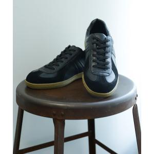 スニーカー 「リアルレザー使用」EURO MILITARY TRAINER / ユーロ ミリタリー トレーナー/ ジャーマントレーナー メンズ