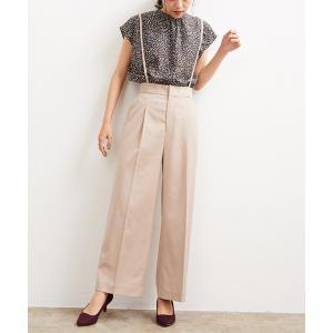 パンツ サスペンダー付ワイドパンツ レディース