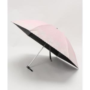 折りたたみ傘 晴雨兼用日傘　”グリッタースカラ刺繍”