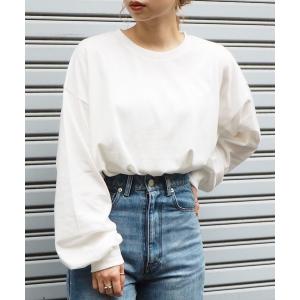 tシャツ Tシャツ 綿100％スリットBIGロンT