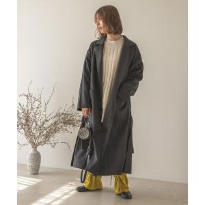 アウター ミックスシャギーダブルフェイスロングコート