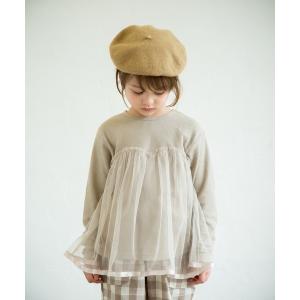 tシャツ Tシャツ 【さらサーマル】チュールドッキング長袖Tシャツ