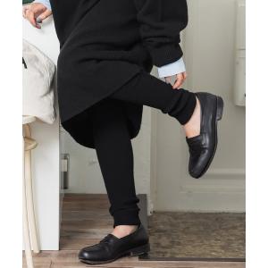 レギンス ＼新色登場/リブニットレギンス レディースの商品画像