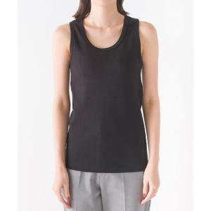 タンクトップ ストレッチジャガード タンクトップ
