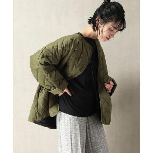 ジャケット ノーカラージャケット 【WEB限定】キルティングジャケット