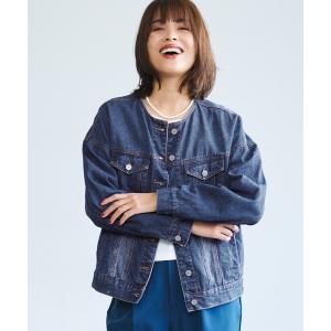 ジャケット Gジャン ＼＼新色登場／／ノーカラーデニムジャケット