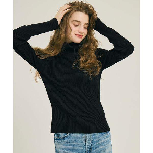 ニット セーター ＼新色追加／極厚タートルネックリブニット レディース