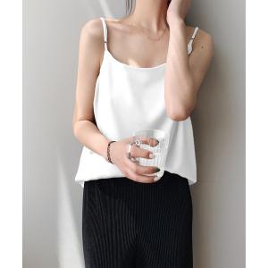 キャミソール サテン風キャミソール