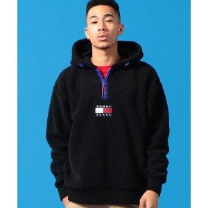 パーカー シェルパハーフジップパーカー