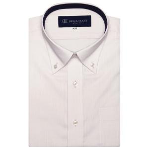 形態安定ノーアイロン ボタンダウン 半袖ビジネスワイシャツ