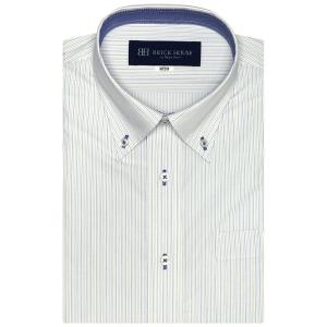 形態安定ノーアイロン ボタンダウン 半袖ビジネスワイシャツ