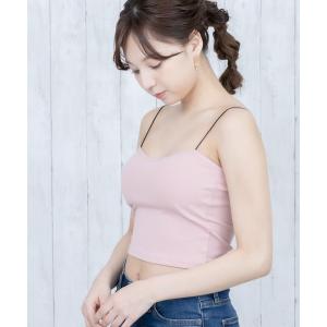 キャミソール インナーレス カップ付きキャミソール 5color