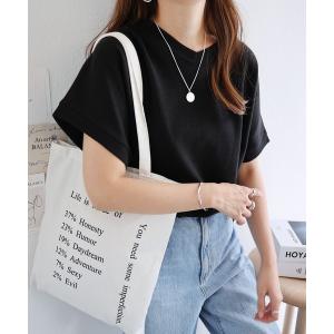tシャツ 半袖 コットンワッフル半袖背中タックドルマンTシャツ レディース
