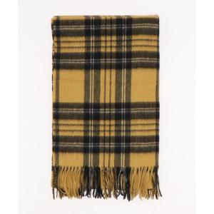 ストール マフラー カシミヤウールチェックストール レディース