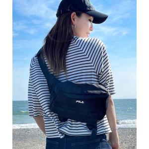 バッグ ウエストポーチ 【FILA/フィラ】ビッグ ウエストバッグ シリコンワッペン