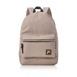リュック ゴールドファスナー ワンポイント刺繍 ナイロン バッグパック 16L