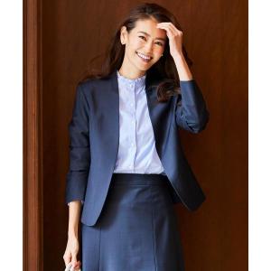 theory（セオリー） 」 ノーカラージャケット 2 ネイビー レディース