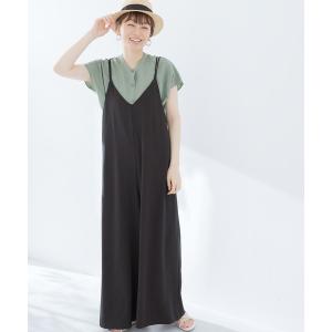 サロペット オーバーオール ストラップキャミサロペット