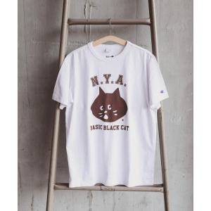 tシャツ Tシャツ にゃーとチャンピオンのロゴT