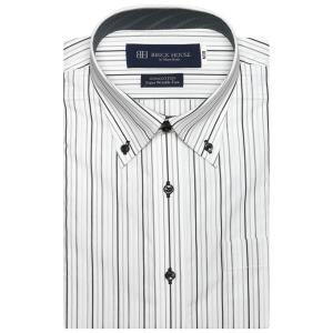 形態安定ノーアイロン ドゥエボットーニボタンダウン 半袖ビジネスワイシャツ