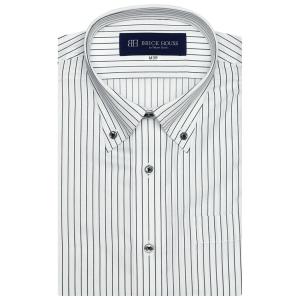 形態安定ノーアイロン COOLMAX ボタンダウン 半袖ビジネスワイシャツ