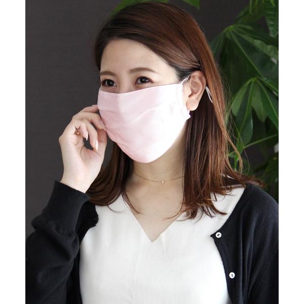 マスク ひんやりシルクマスク・夏用・接触冷感/洗えるので繰り返し使えるウォッシャブル美容マスク
