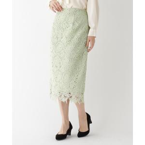スカート ◆花柄レースタイトスカート
