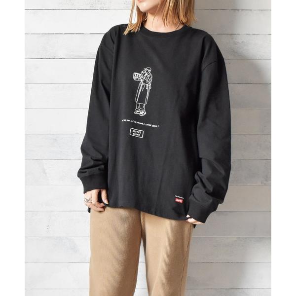 tシャツ 「69」「Naked Rust and other POEMS」手書きプリント　長袖カット...