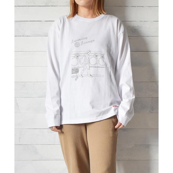 tシャツ 「Naked Rust and other POEMS」手書きプリント　長袖カットソー レ...