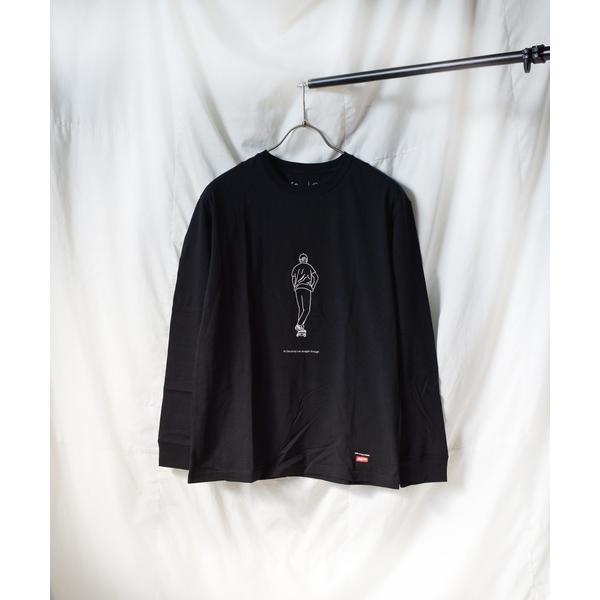 tシャツ 「Naked Rust and other POEMS」手書きプリント　長袖カットソー レ...
