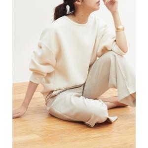 ニット ダンボールニットファスナー付きプルオーバー