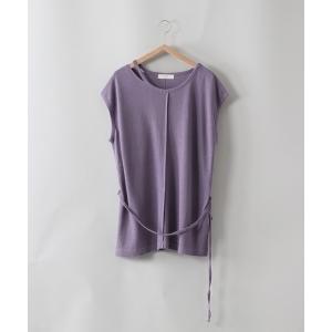 tシャツ Tシャツ スリットネックキリカエTee