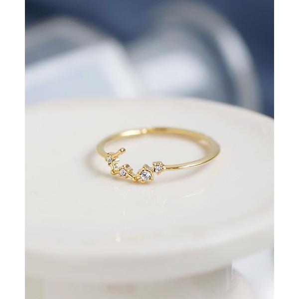 指輪 リング ビジューが紡ぐ星座リング レディース